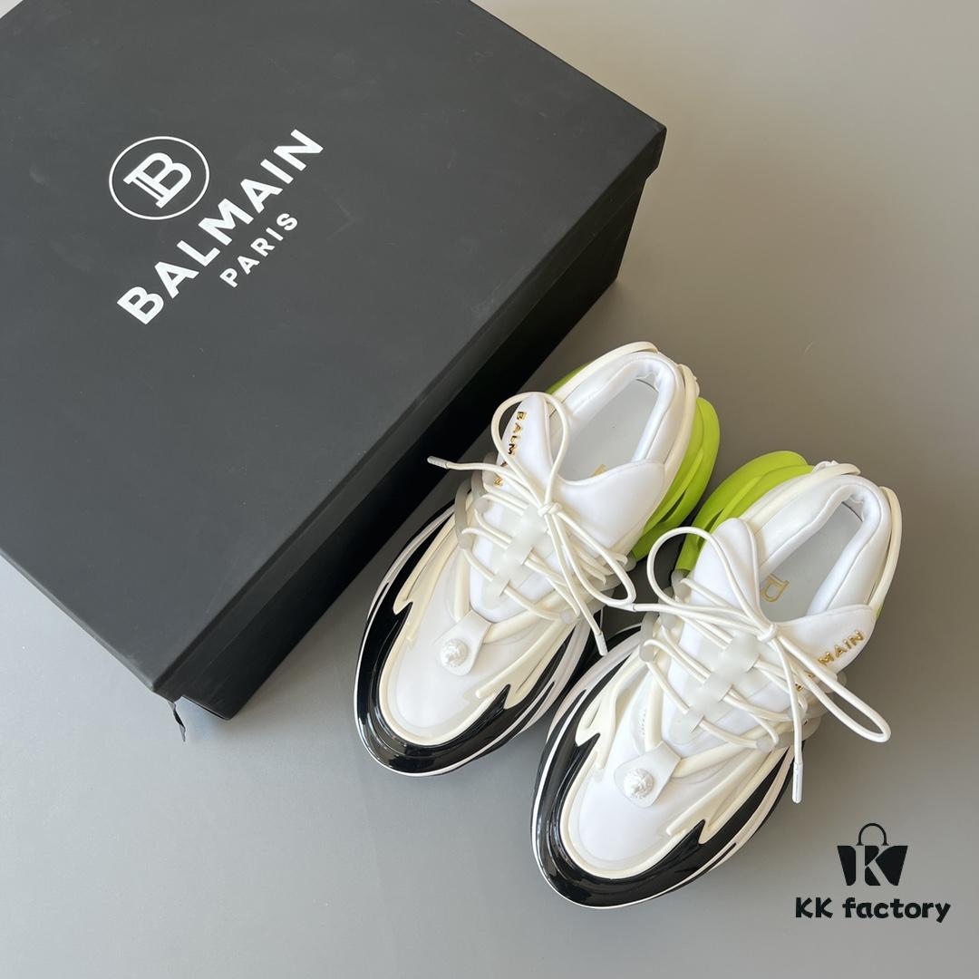 6930ef726e68136f4d9b387a Balmain Yacht Shoes in White Fluorescent