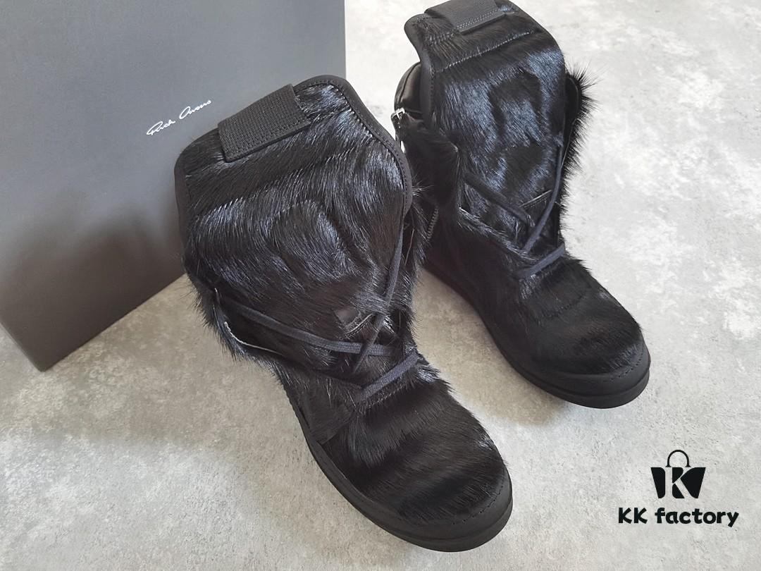 6930ef776e68136f4d9b3882 Rick Owens Black Horsehair Inverted Triangle Design