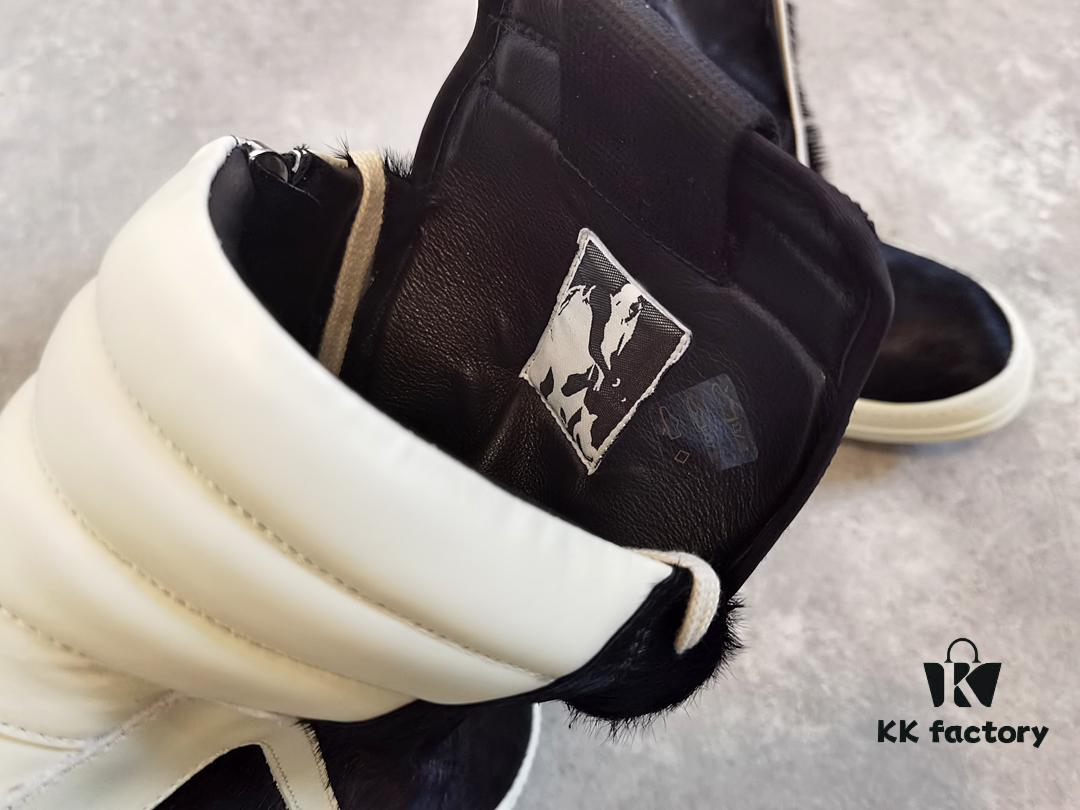 6930ef836e68136f4d9b3892 Rick Owens White Inverted Triangle Black Horse Hair