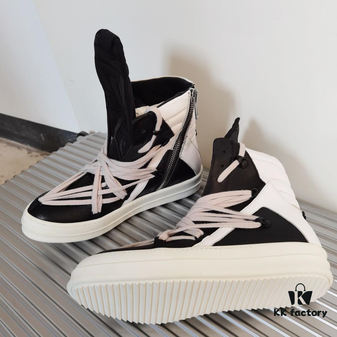 Rick Owens Black and White Tied Inverted Triangle