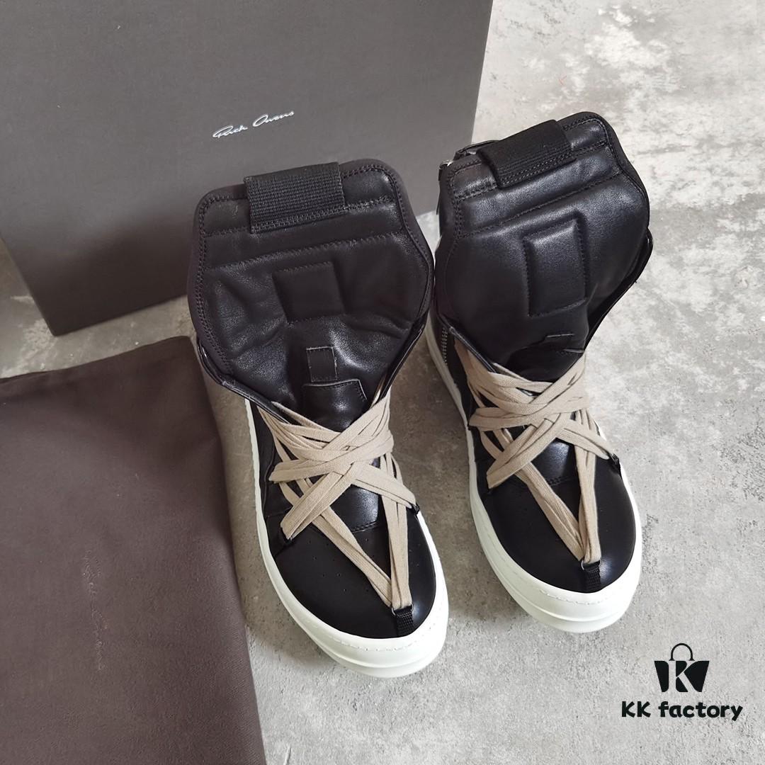 Rick Owens All-Black Harness Reverse Triangle Shoes
