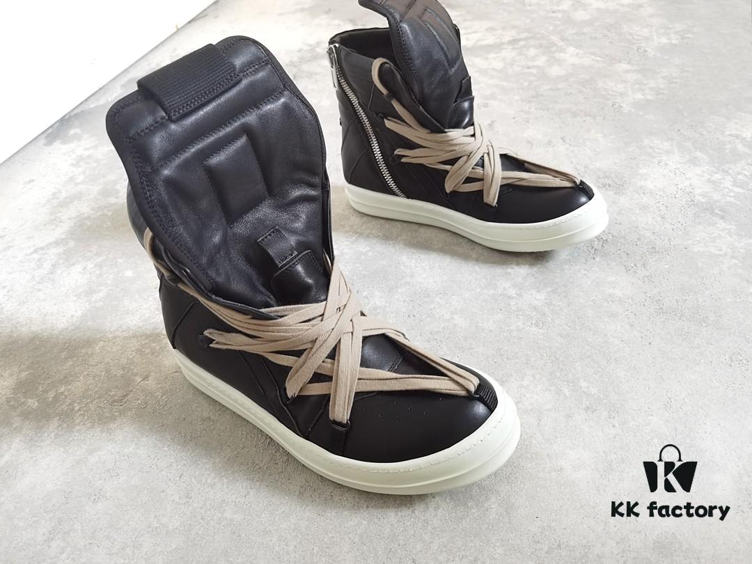 Rick Owens All-Black Harness Reverse Triangle Shoes