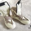 Rick Owens All-White Lace-Up Reverse Triangle