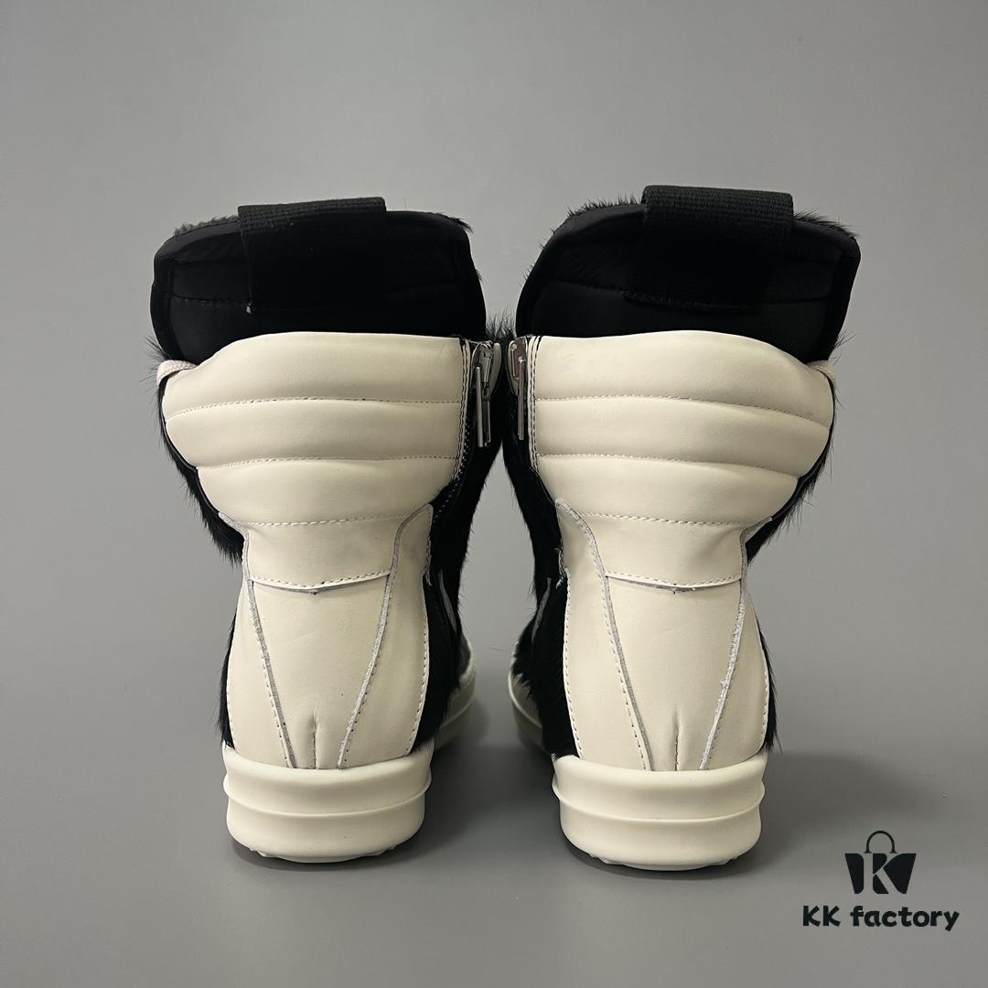 6930ef9b6e68136f4d9b38b2 Rick Owens Horsehair Black and White Inverted Triangle
