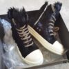 6930efa86e68136f4d9b38c6 Rick Owens Horsehair High-top Lace-up Shoes