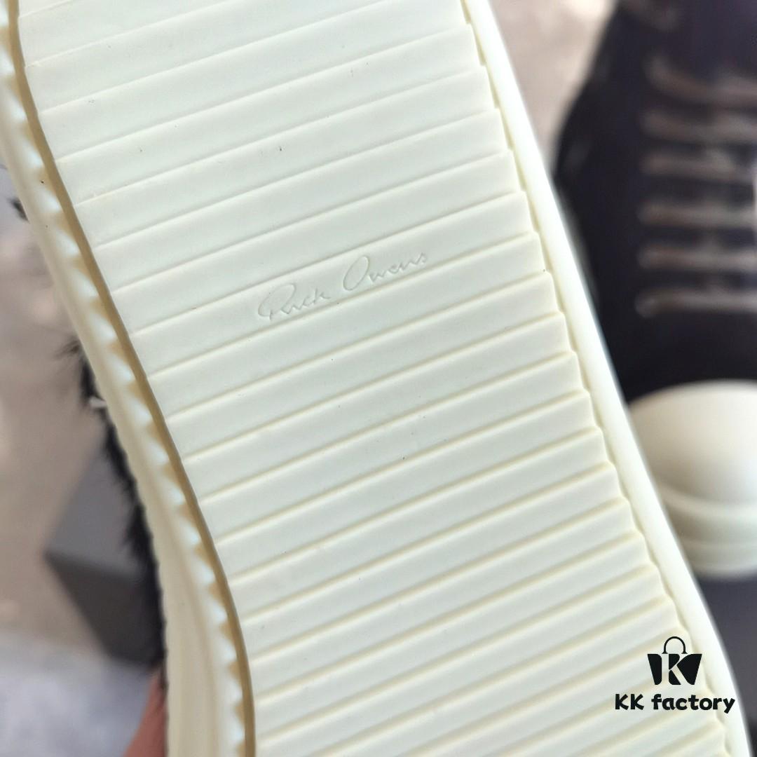 6930efab6e68136f4d9b38ca Rick Owens Horsehair High-top Lace-up Shoes