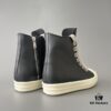 6930efad6e68136f4d9b38cf Rick Owens 2022 New Arrival Chunky Lace Series - Mainline Black High-Top Leather Lace-Up Shoes