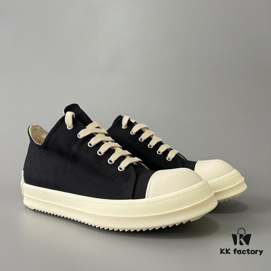 6930efbd6e68136f4d9b38e5 Rick Owens DRKSHDW Classic Canvas Low-top Lace-up with Back Tab
