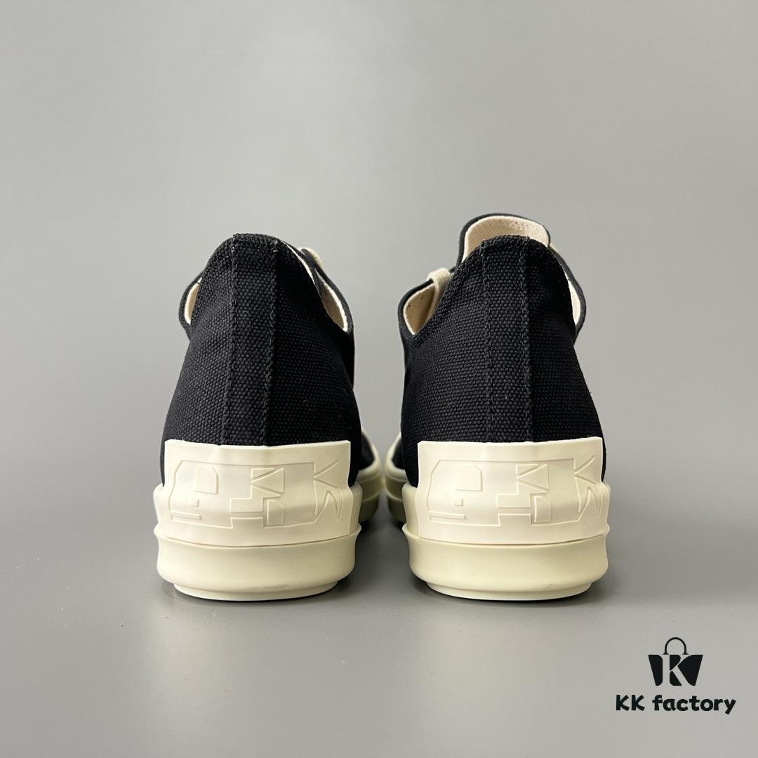 6930efbd6e68136f4d9b38e6 Rick Owens DRKSHDW Classic Canvas Low-top Lace-up with Back Tab