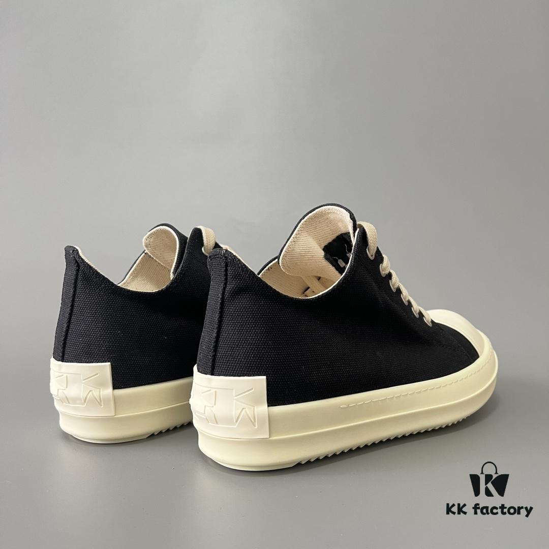 6930efbe6e68136f4d9b38e8 Rick Owens DRKSHDW Classic Canvas Low-top Lace-up with Back Tab