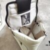 Rick Owens All-White Lace-Up Reverse Triangle