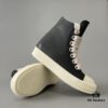 6930efcd6e68136f4d9b38f6 Rick Owens 2022 New Arrival Chunky Lace Series - Mainline Black High-Top Leather Lace-Up Shoes