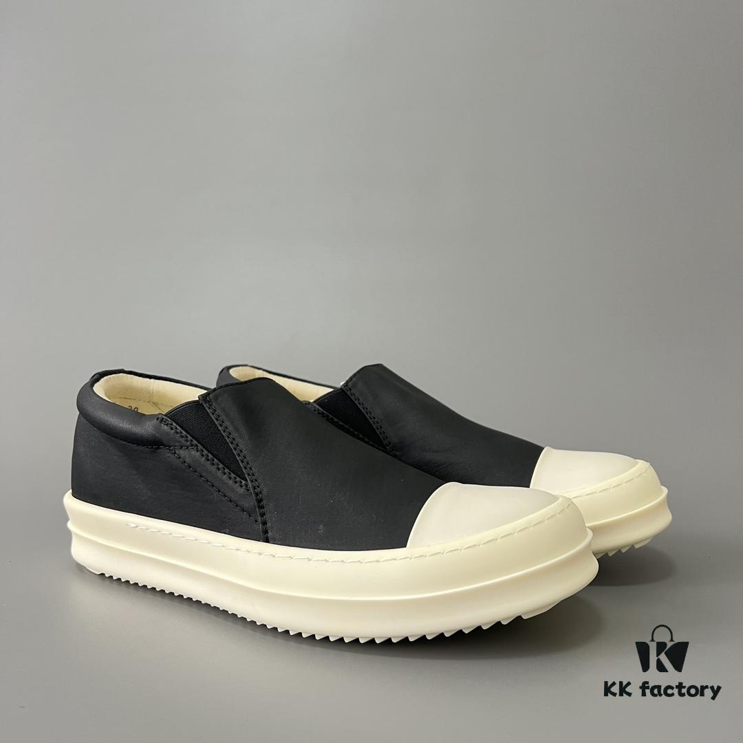 6930efd46e68136f4d9b38fe Rick Owens DRKSHDW Slip-on Black Nylon Silk Composite