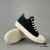 6930efd46e68136f4d9b3900 Rick Owens DRKSHDW Classic Canvas Low-top Lace-up Sneakers with White Tips