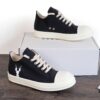 6930efe26e68136f4d9b3913 Rick Owens DRKSHDW Textured Low-Top Lace-Up with Logo Print (Note: Logo Only on Right Foot)