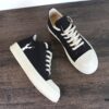 6930efe46e68136f4d9b3916 Rick Owens DRKSHDW Textured Low-Top Lace-Up with Logo Print (Note: Logo Only on Right Foot)