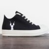 6930efe56e68136f4d9b3917 Rick Owens DRKSHDW Textured Low-Top Lace-Up with Logo Print (Note: Logo Only on Right Foot)