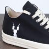 6930efe66e68136f4d9b3919 Rick Owens DRKSHDW Textured Low-Top Lace-Up with Logo Print (Note: Logo Only on Right Foot)