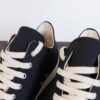 6930efe66e68136f4d9b391a Rick Owens DRKSHDW Textured Low-Top Lace-Up with Logo Print (Note: Logo Only on Right Foot)
