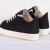 6930efe76e68136f4d9b391b Rick Owens DRKSHDW Textured Low-Top Lace-Up with Logo Print (Note: Logo Only on Right Foot)