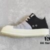 6930efea6e68136f4d9b3920 Rick Owens DRKSHDW Low-Top Canvas Gray Pleated Shoes