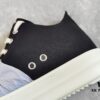 6930efea6e68136f4d9b3921 Rick Owens DRKSHDW Low-Top Canvas Gray Pleated Shoes
