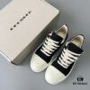 6930efeb6e68136f4d9b3922 Rick Owens DRKSHDW Classic Canvas Low-top Lace-up Sneakers with White Tips