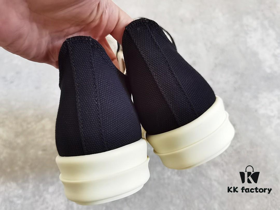 6930efec6e68136f4d9b3924 Rick Owens DRKSHDW Low-Top Canvas Gray Pleated Shoes