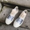 Rick Owens DRKSHDW Low-top Canvas Silver Pleated