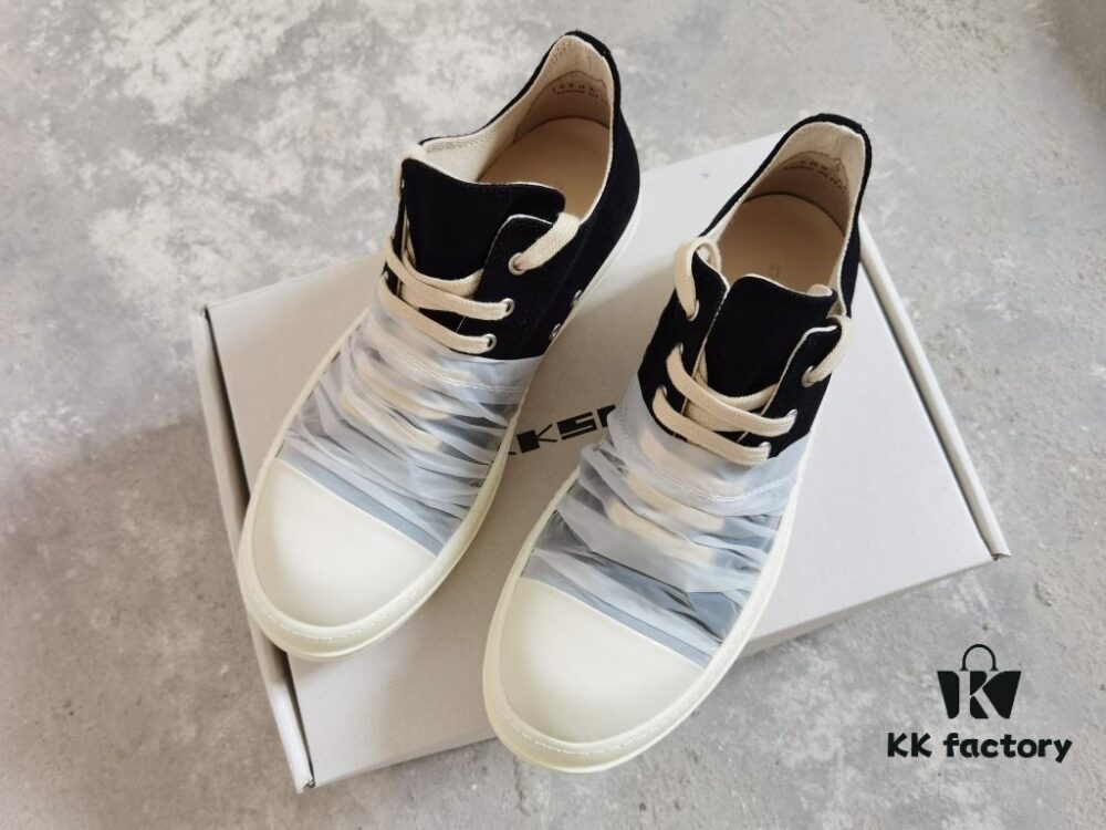 6930eff46e68136f4d9b392d Rick Owens DRKSHDW High-Top Canvas White Crinkle