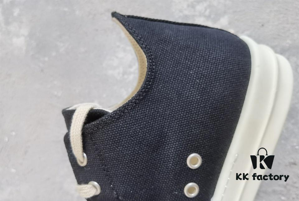 6930eff66e68136f4d9b392e Rick Owens DRKSHDW High-Top Canvas White Crinkle