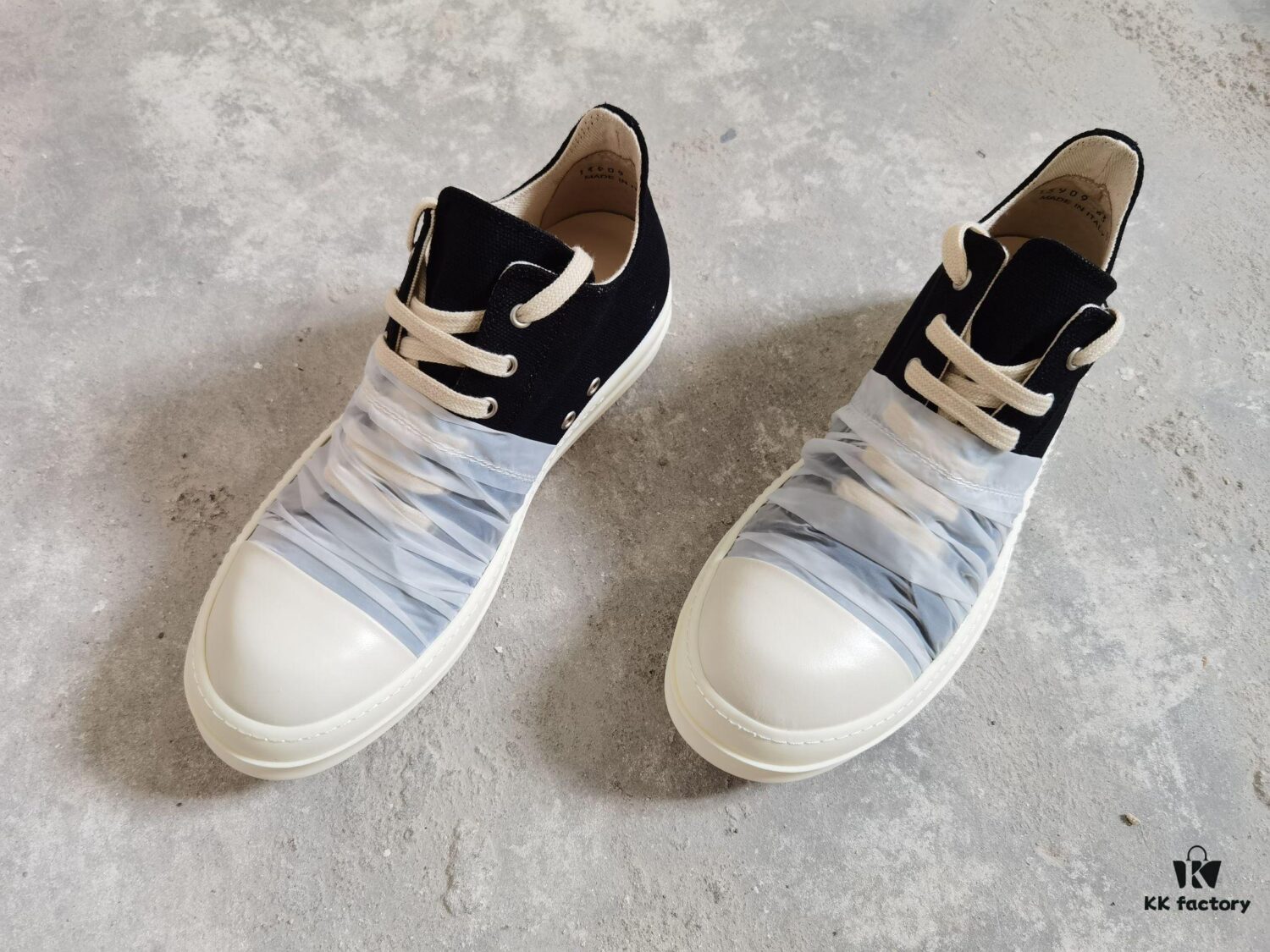 6930eff76e68136f4d9b3932 Rick Owens DRKSHDW High-Top Canvas White Crinkle