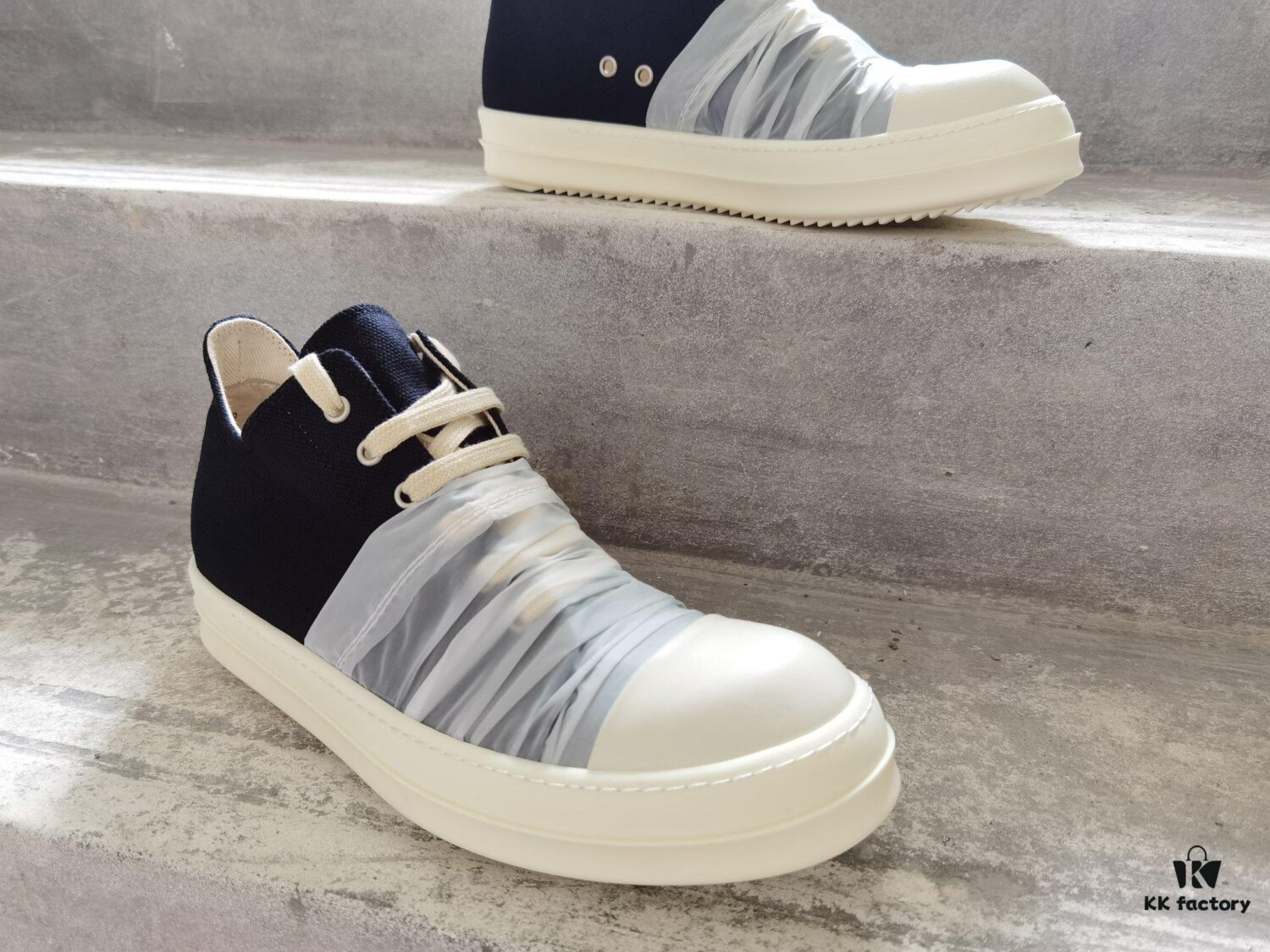 6930eff86e68136f4d9b3933 Rick Owens DRKSHDW High-Top Canvas White Crinkle
