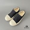6930effd6e68136f4d9b3939 Rick Owens DRKSHDW Classic Canvas Low-top Lace-up Sneakers with White Tips