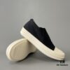 6930effe6e68136f4d9b393a Rick Owens DRKSHDW Classic Canvas Low-top Lace-up Sneakers with White Tips