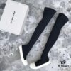 6930f00f6e68136f4d9b3949 Rick Owens DRKSHDW Elastic Canvas Over-the-Knee Boots