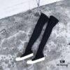 6930f00f6e68136f4d9b394a Rick Owens DRKSHDW Elastic Canvas Over-the-Knee Boots