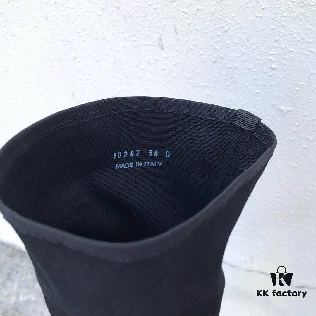 6930f0106e68136f4d9b394c Rick Owens DRKSHDW Elastic Canvas Over-the-Knee Boots