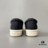 6930f01b6e68136f4d9b395b Rick Owens DRKSHDW Classic Canvas Low-top Lace-up Sneakers with White Tips