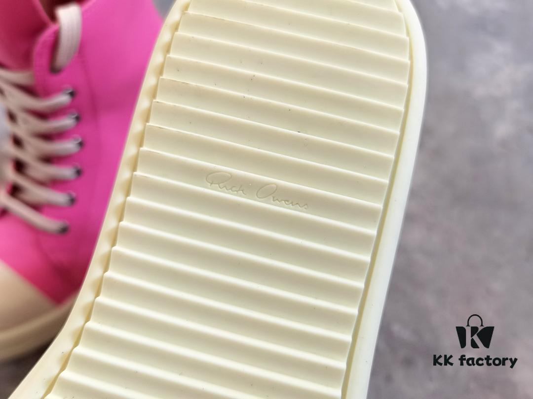 6930f01b6e68136f4d9b395c Rick Owens Pink High-Top Leather Converse Style Shoes