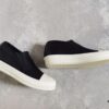 6930f01d6e68136f4d9b3960 Rick Owens Style Slip-on Leather Sneakers with Oversized Frame