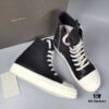 Rick Owens High-Top Lace-Up Leather Converse