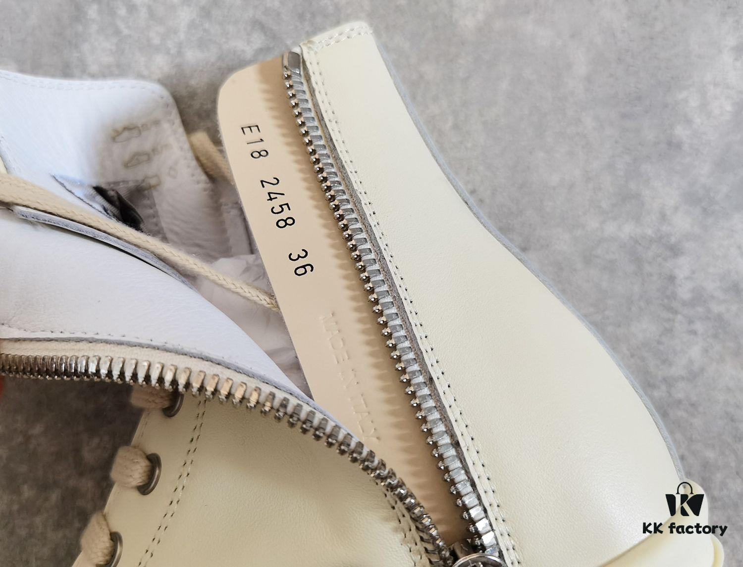 6930f0346e68136f4d9b3986 Rick Owens White Full-Grain Calfskin High-Top Lace-Up Converse Style
