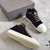 6930f0376e68136f4d9b398a Rick Owens Horsehair Low-top Lace-up Shoes