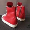 6930f0466e68136f4d9b39a1 Rick Owens Deep Crimson Leather High-Top Converse Style Shoes