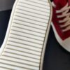 Rick Owens Deep Crimson Leather Low-top Shoes
