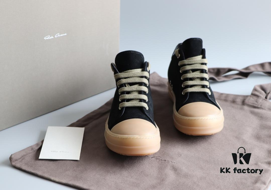 6930f04a6e68136f4d9b39a5 Rick Owens Style Low-Cut Cowhide with Apricot Sole
