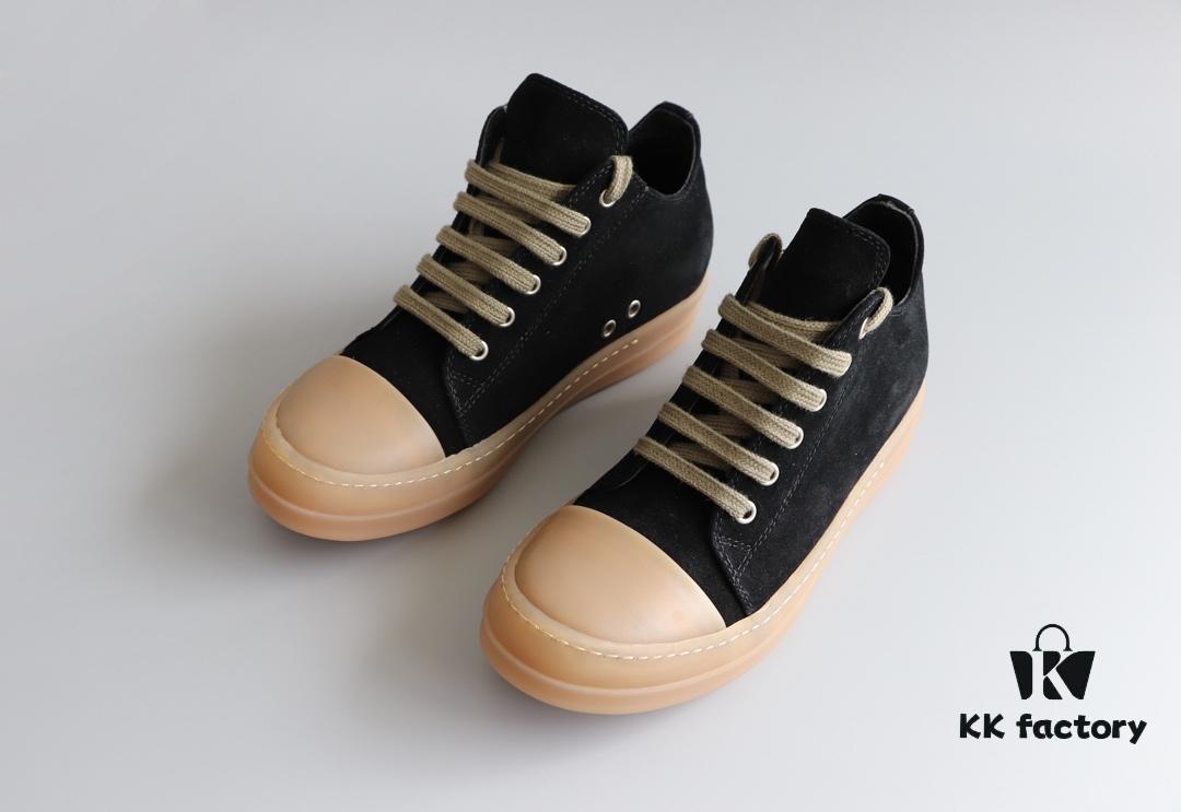 6930f04a6e68136f4d9b39a6 Rick Owens Style Low-Cut Cowhide with Apricot Sole