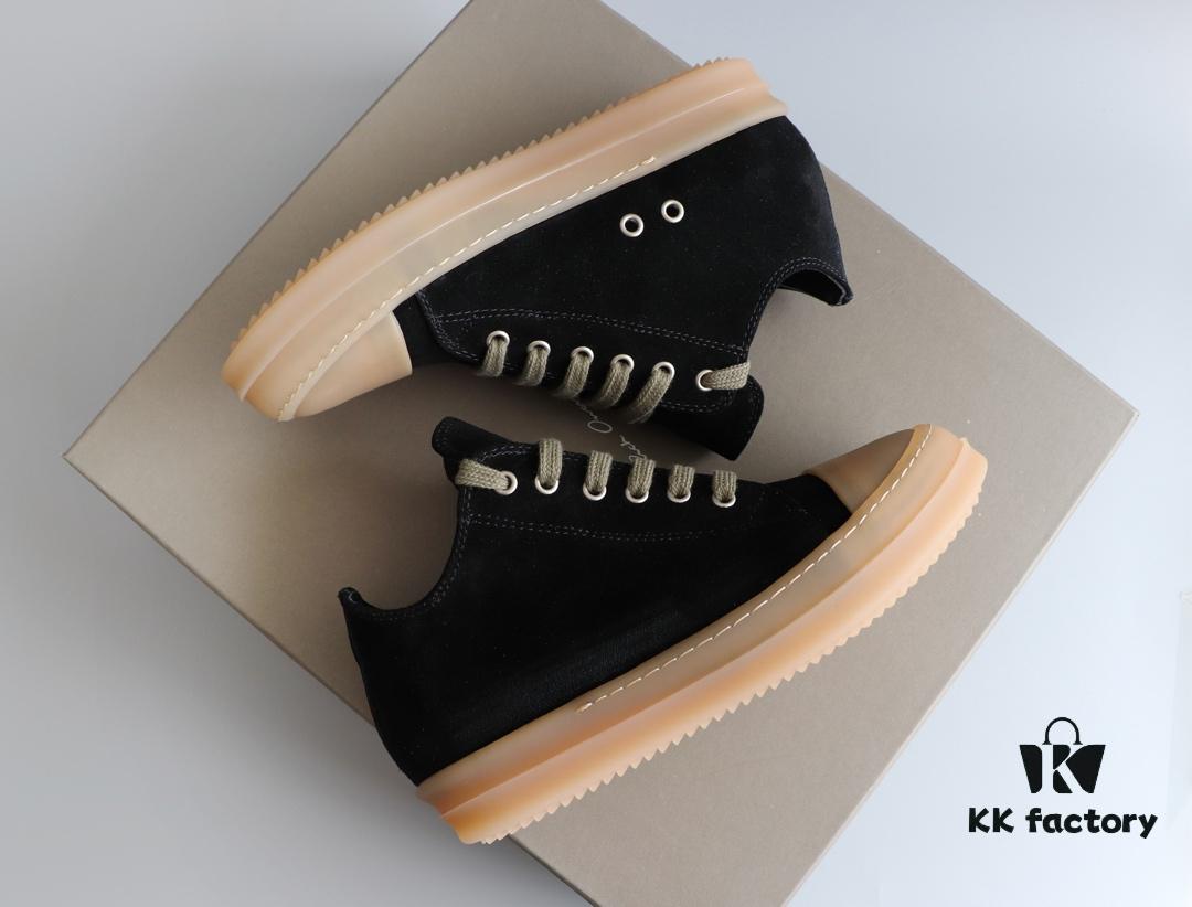 6930f04a6e68136f4d9b39a7 Rick Owens Style Low-Cut Cowhide with Apricot Sole