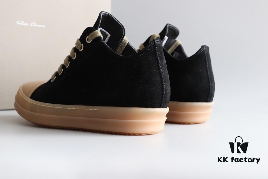 6930f04b6e68136f4d9b39a9 Rick Owens Style Low-Cut Cowhide with Apricot Sole